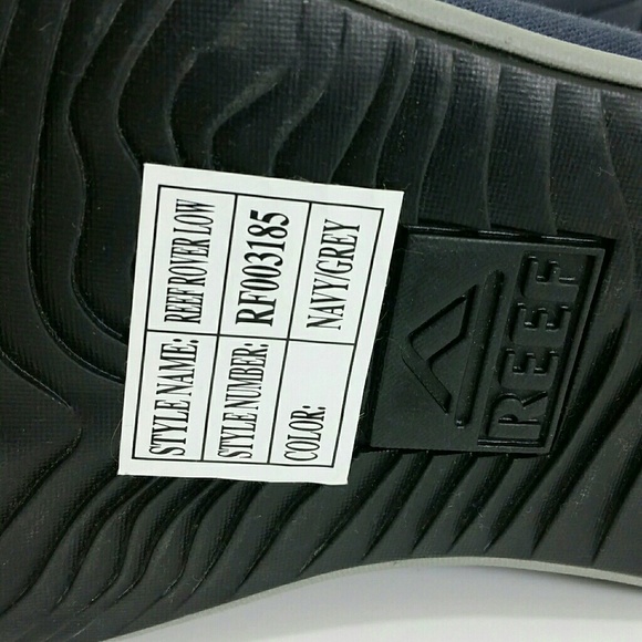 REEF Rover Low Canvas New Blue Sneakers sz 9 NWT - Picture 8 of 8